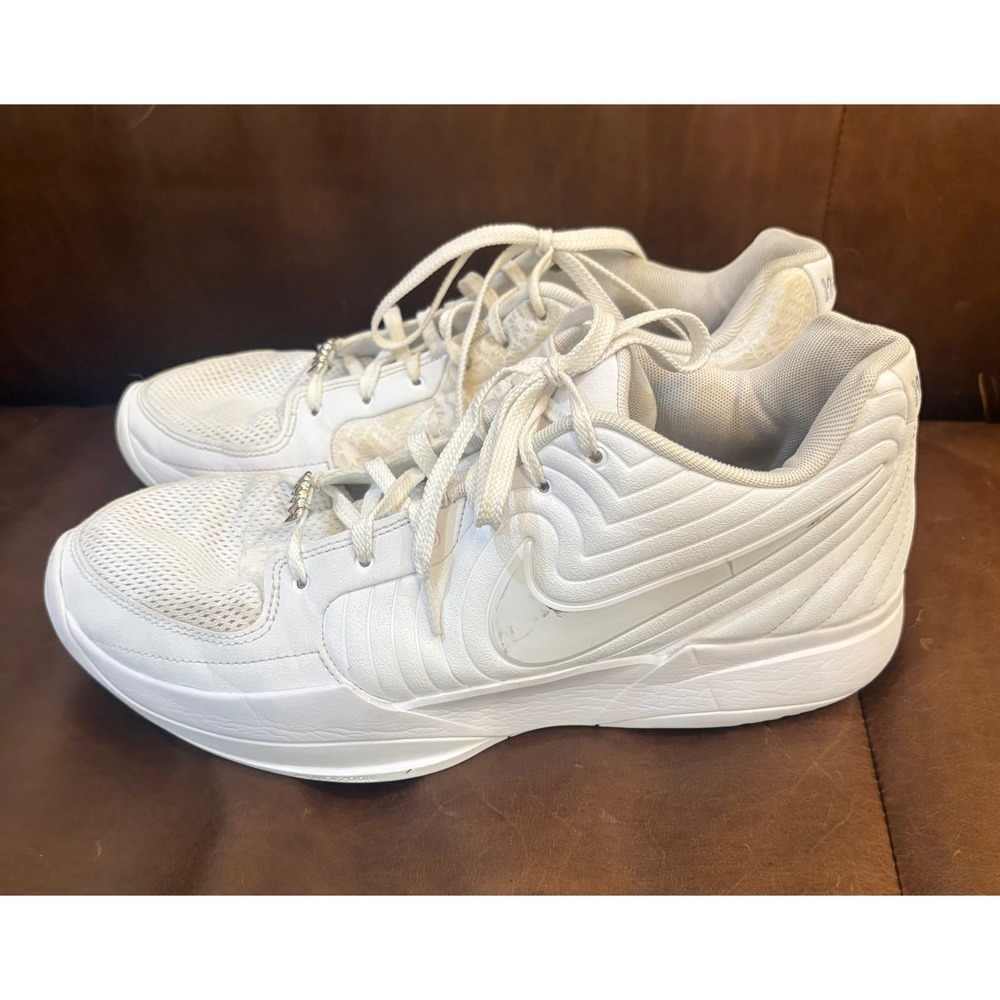 Nike Ja 2 TB Triple White Men's Size 13 Basketball Shoes NO INSOLES